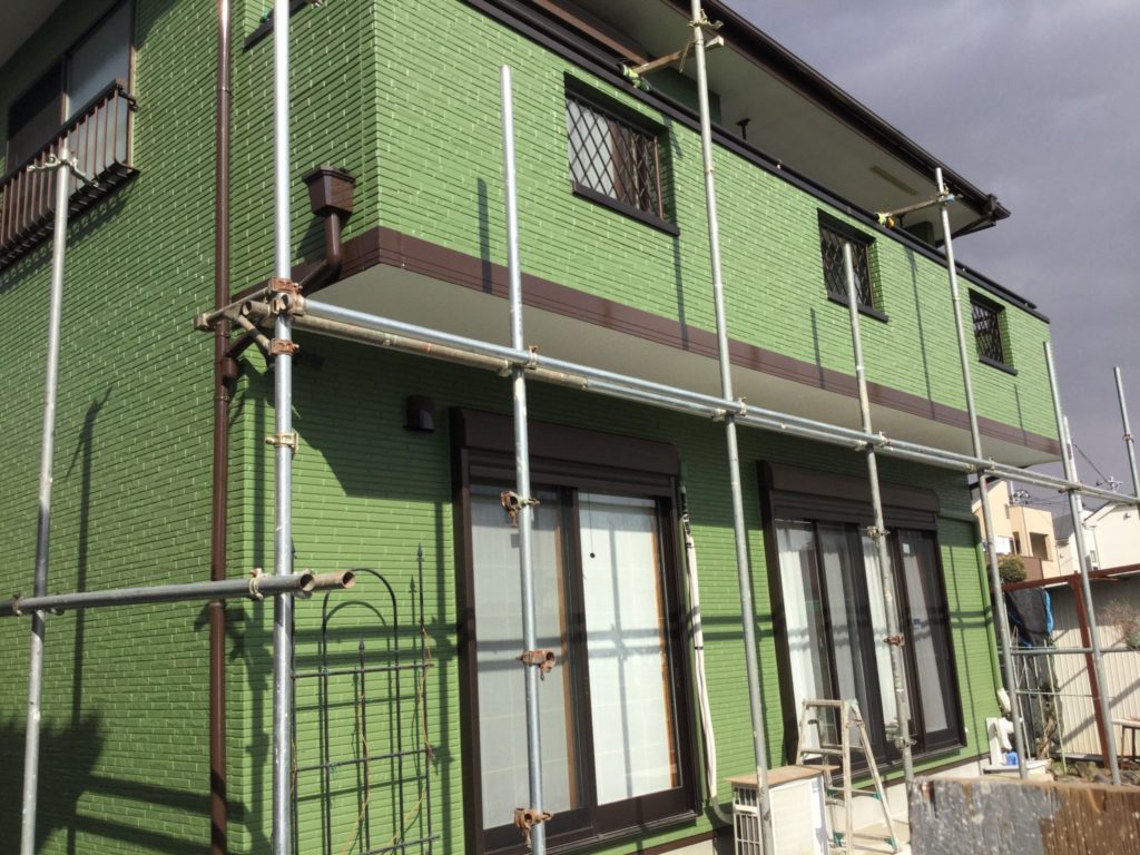 外装劣化防水塗装工事　イメージチェンジを兼ね